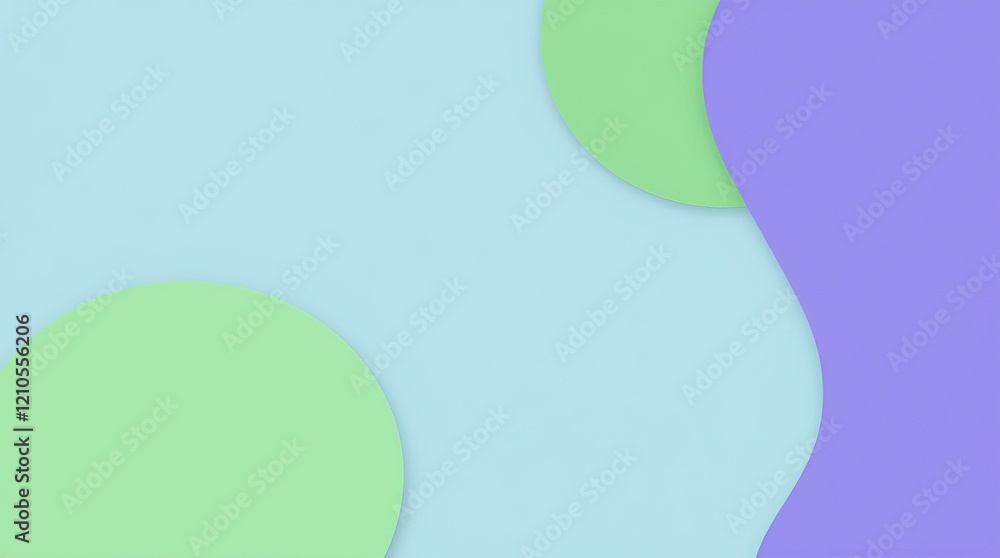 Aufkleber bright and cheerful backdrop featuring smooth pastel colors and playful shapes, creating an ideal at