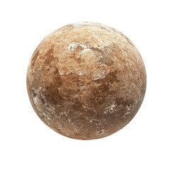 Isolated Round Textured Beige Surface