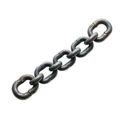 Obraz premium Close-up of a Metal Chain: Strength, Resilience, and Interconnection