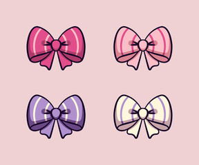 Duża kokarda w paski. Różne wersje kolorystyczne.