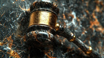 Gavel, Justice, Marble, Impact, Gold, Law, Abstract, Background, Power, Decision
