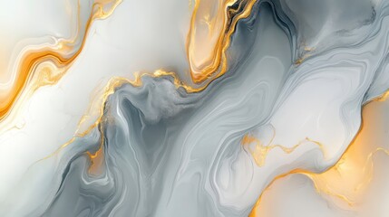 Abstract gray and gold marble texture.