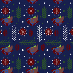  Scandinavian Folk Pattern Vector Template
