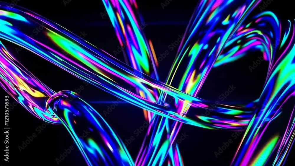 Poster colorful abstract light footage with dynamic flowing patterns