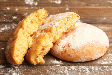 A crumbs and protein cookies