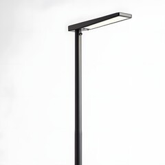 Obraz premium Sleek and Modern Streetlight Fixture against Clean White Background