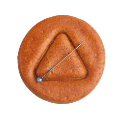  sweet honeycomb on white background