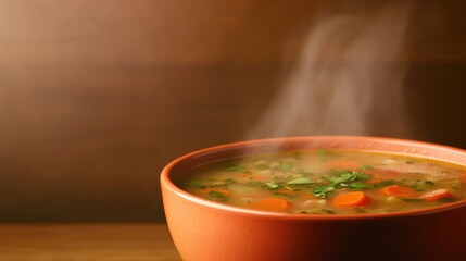commercial photography for advertising campaign of hearty vegetable soup