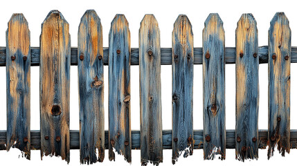Rustic Weathered Wooden Fence Texture