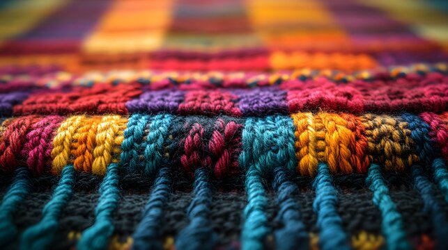 The Art of Handwoven Textiles in Salcajß, Guatemala - Discovering the Close-Up Details of Community Craft and Cultural Significance
