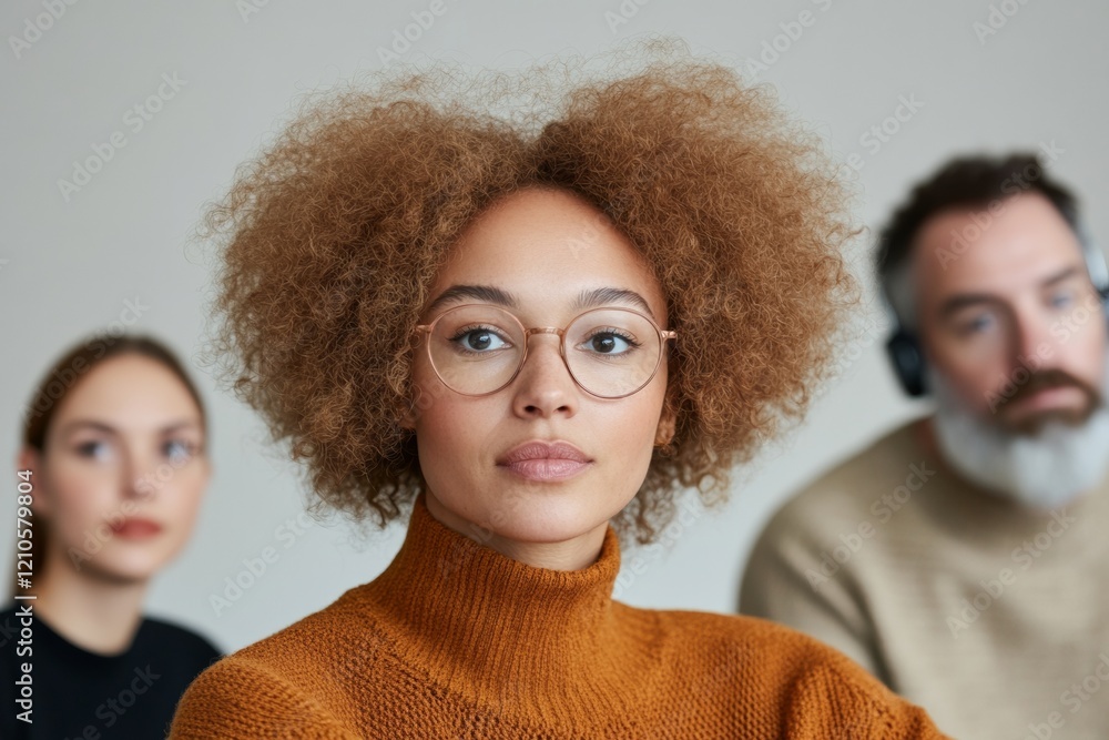 Aufkleber contemporary business diversity empowerment in the workplace with an afro-textured touch - professio