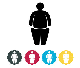 Obesity Health Condition - Stock Icon