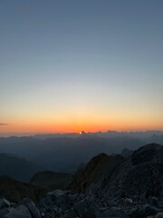 Obraz premium Sunset, sunrise, mountains