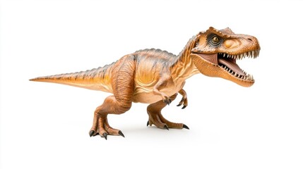 Obraz premium Deinonychus Dinosaur on White Background. Generative AI