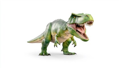 Obraz premium Baryonyx Dinosaur with Fish-Eating Characteristics. Generative AI