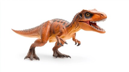 Obraz premium Early dinosaur: Eoraptor isolated on a white background. Generative AI