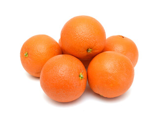 Nice fresh orange isolated on a white background