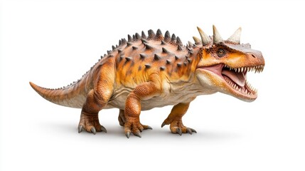 Obraz premium Eotrachodon Dinosaur Model Early Herbivore. Generative AI
