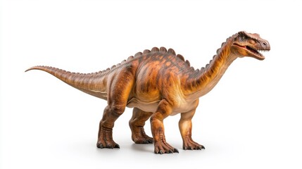 Corythosaurus Dinosaur on White Background. Generative AI