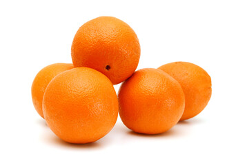 Nice fresh orange isolated on a white background