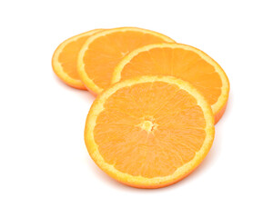 Nice fresh orange isolated on a white background