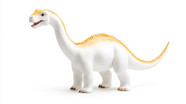 Alamosaurus isolated on a white background. Generative AI