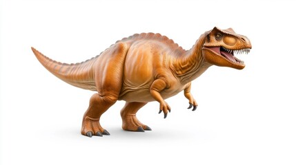 Fototapeta premium Edmontosaurus isolated on a white background. Generative AI