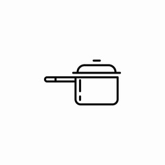 lid pot icon sign vector