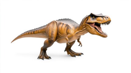 Obraz premium Sinornithosaurus Dinosaur on White Background. Generative AI