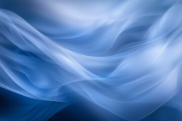 Obraz premium A soft, blurred abstract design in blue hues, creating a light and dreamy effect that is ideal for serene and modern themes.