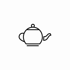 tea serving icon sign vector