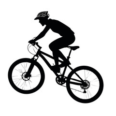 Naklejka premium Bicycle and Cycling Silhouettes Vector