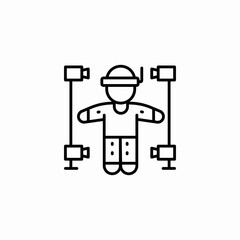virtual reality sensor icon sign vector