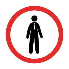  no businessman sign 