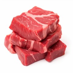 Pile of Raw Beef Steaks