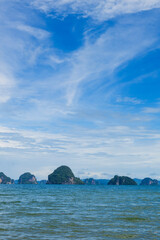 Mountains surrounding Tubkaek Beach, Krabi, Thailand