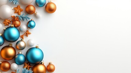 Christmas Ornaments for Festive Decoration. Generative AI