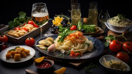 "Gourmet Dinner Setting"