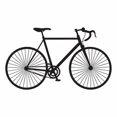 Fototapeta premium Simple Bicycle Silhouette Vector Design