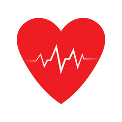 heart rate icon illustration design template