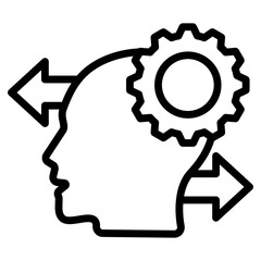 Behavior outline icon