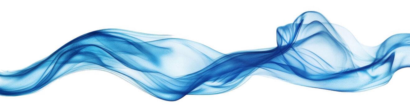 blue smoke on white background