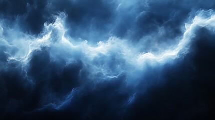 Fototapeta premium Abstract Blue Swirling Cloud Formation Image