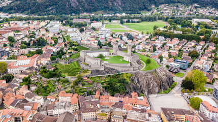Aerial View of Castelgrande