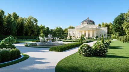 Grand Estate with Lush Gardens