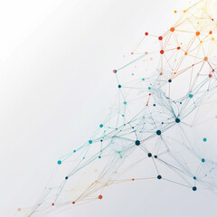 Digital Information Technology Network Background, Abstract dot point connect with gradient line Digital Networking conceptual network networking concept internet business technology communication