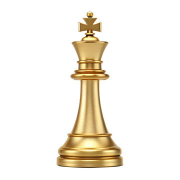 golden icon of a chess king piece