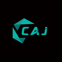 CAJ creative minimalist letter logo. CAJ unique vector initials alphabet letter logo design