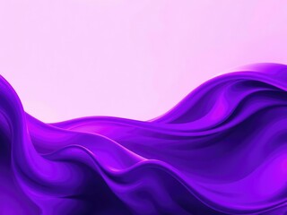 Naklejka premium Abstract purple wave with neon highlight flowing in a dynamic and fluid motion, motion, curve, vibrant