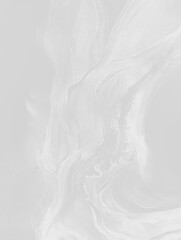 Abstract white natural background — gray fluid art background, white marble texture made with alcohol ink. Big white fluid transparent backdrop resembles stone texture, smoke, watercolor or aquarelle.